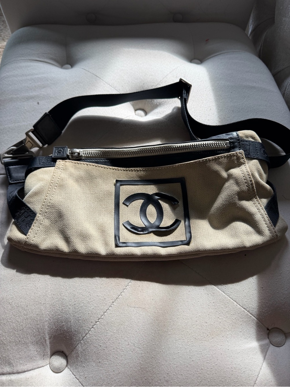 Authentic Chanel Sport Line Belt Bag - Picture 1 of 13